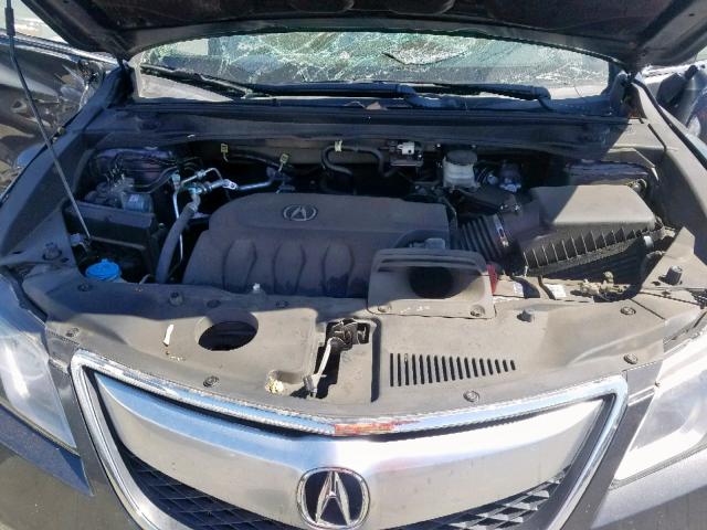 5J8TB3H57EL014753 - 2014 ACURA RDX TECHNO GRAY photo 7