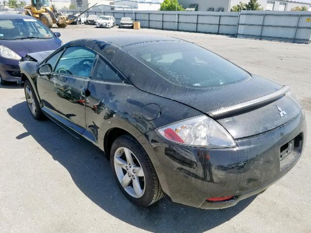 4A3AK24F08E023413 - 2008 MITSUBISHI ECLIPSE GS BLACK photo 3