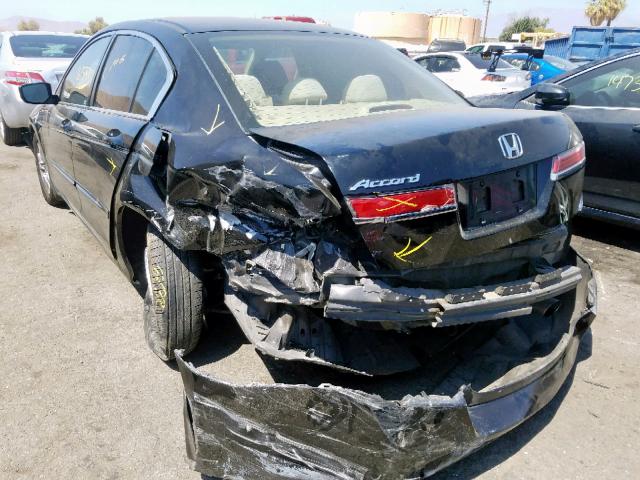 1HGCP2F41CA060352 - 2012 HONDA ACCORD LXP BLACK photo 3