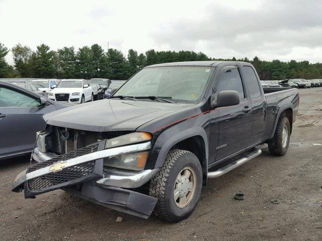 1GCDT196548176653 - 2004 CHEVROLET COLORADO BLACK photo 2