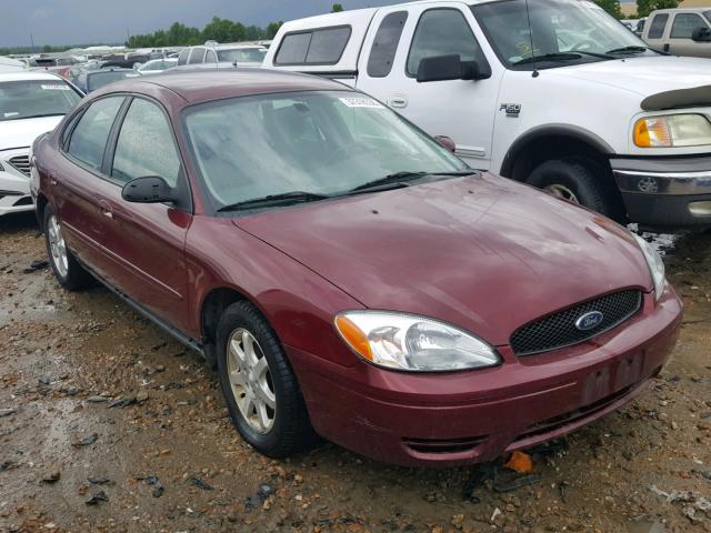 1FAFP56U85A294137 - 2005 FORD TAURUS SEL BURGUNDY photo 1