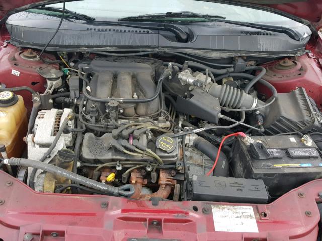 1FAFP56U85A294137 - 2005 FORD TAURUS SEL BURGUNDY photo 7