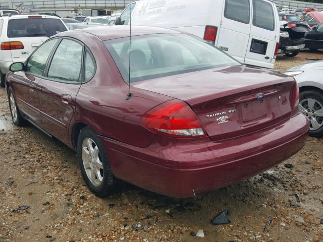 1FAFP56U85A294137 - 2005 FORD TAURUS SEL BURGUNDY photo 9