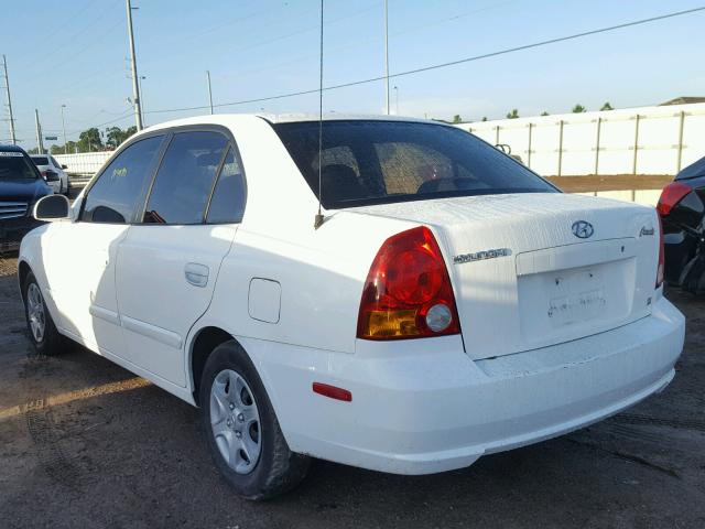 KMHCG45C33U450236 - 2003 HYUNDAI ACCENT GL WHITE photo 3