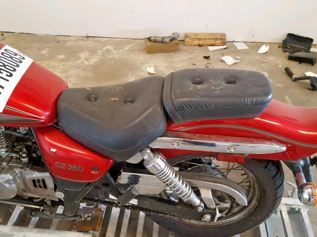 JS1NJ48A812100743 - 2001 SUZUKI GZ250 RED photo 6