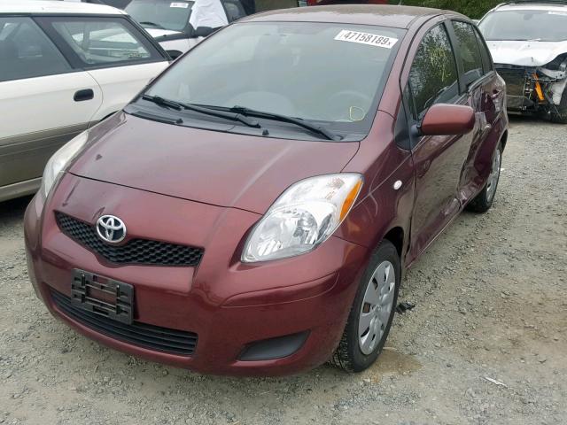 JTDKT903995222776 - 2009 TOYOTA YARIS RED photo 2