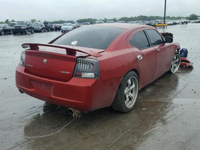 2B3LA73W56H495580 - 2006 DODGE CHARGER SR RED photo 4