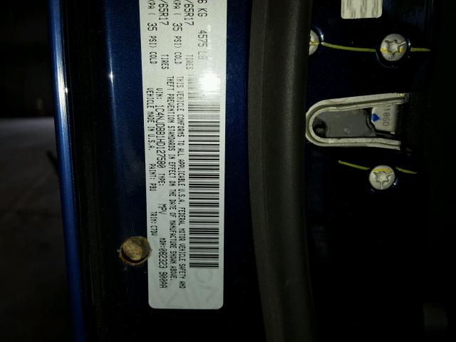 1C4NJDBB1HD127580 - 2017 JEEP COMPASS SP 蓝色 照片 10