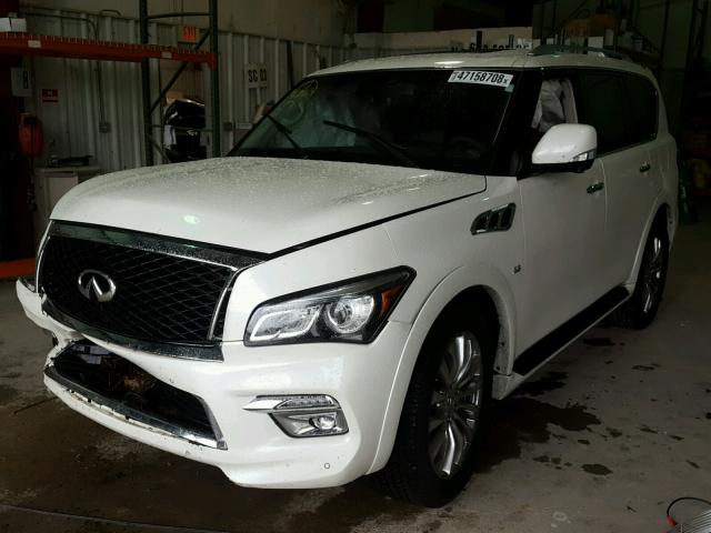 JN8AZ2NFXH9647245 - 2017 INFINITI QX80 BASE WHITE photo 2