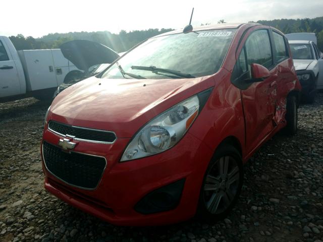 KL8CB6S99FC724842 - 2015 CHEVROLET SPARK LS RED photo 2