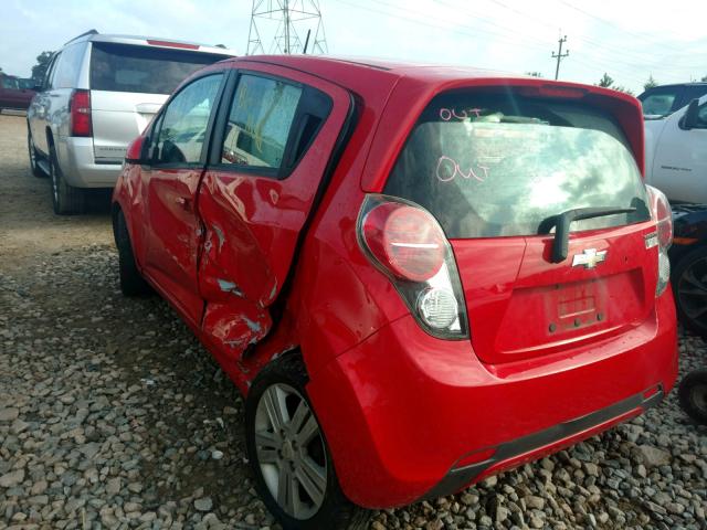 KL8CB6S99FC724842 - 2015 CHEVROLET SPARK LS RED photo 3