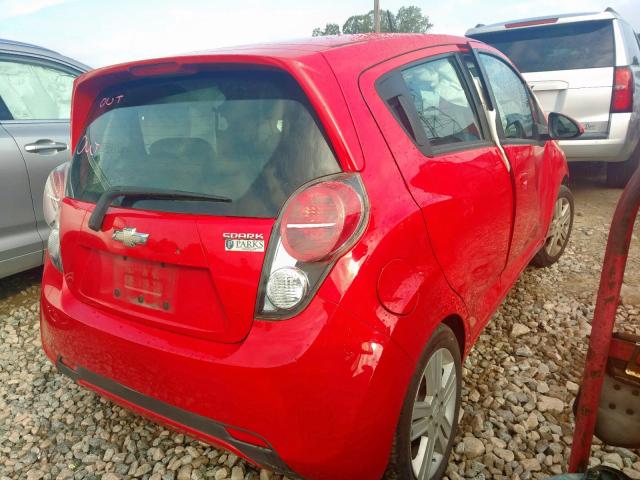 KL8CB6S99FC724842 - 2015 CHEVROLET SPARK LS RED photo 4