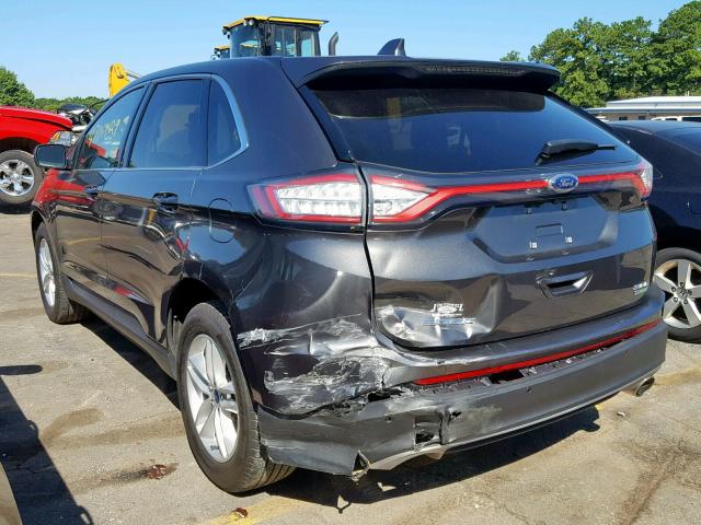 2FMPK3J91HBB02047 - 2017 FORD EDGE SEL GRAY photo 3