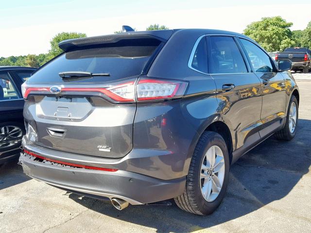 2FMPK3J91HBB02047 - 2017 FORD EDGE SEL GRAY photo 4