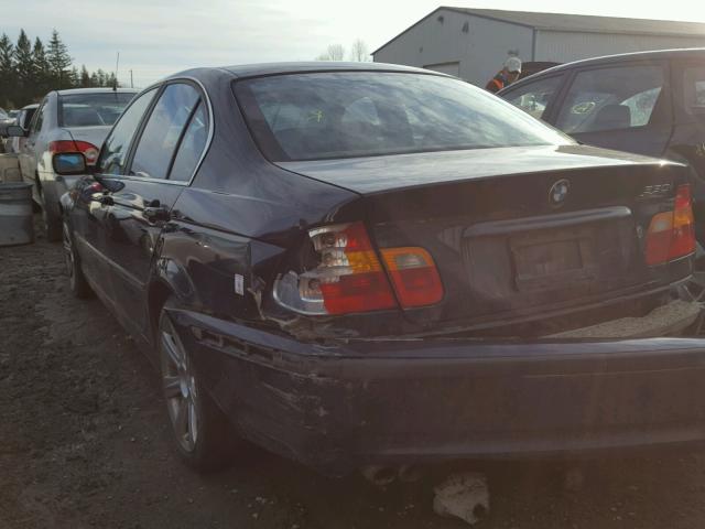 WBAEV53442KM02045 - 2002 BMW 330 I BLUE photo 3