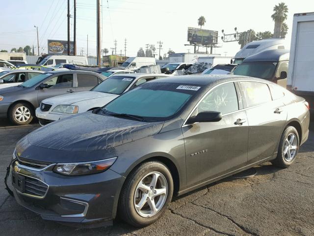 1G1ZB5ST5HF166389 - 2017 CHEVROLET MALIBU LS 灰色 照片 2