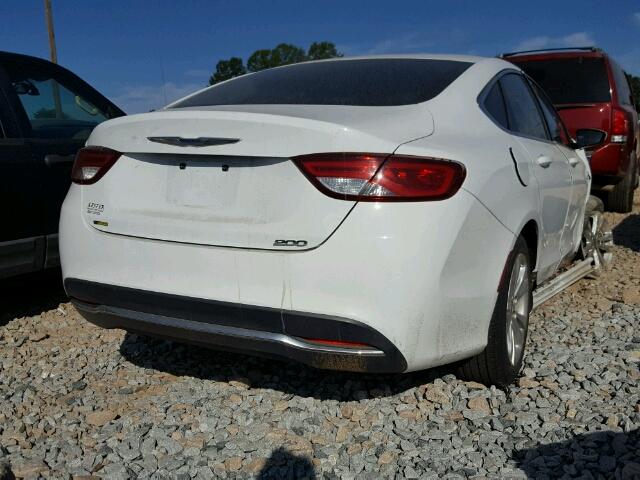 1C3CCCAB1FN636853 - 2015 CHRYSLER 200 LIMITE WHITE photo 4