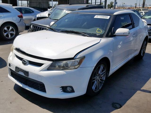 JTKJF5C73B3008970 - 2011 TOYOTA SCION TC WHITE photo 2