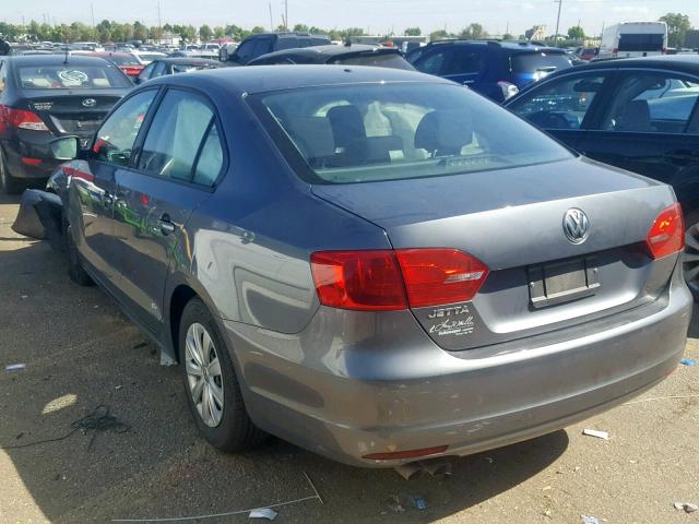 3VW2K7AJ1EM354646 - 2014 VOLKSWAGEN JETTA BASE 石墨色 照片 3