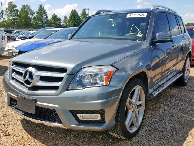 WDCGG8HB4CF869422 - 2012 MERCEDES-BENZ GLK 350 4M BLUE photo 2