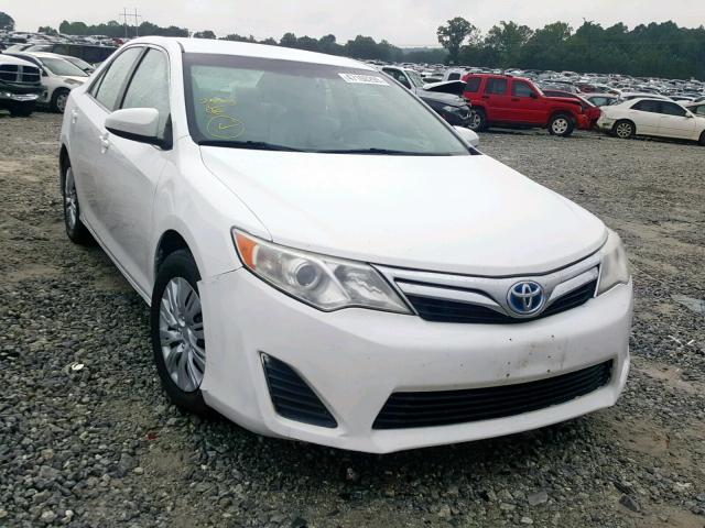 4T1BD1FK8DU091699 - 2013 TOYOTA CAMRY HYBR WHITE photo 1