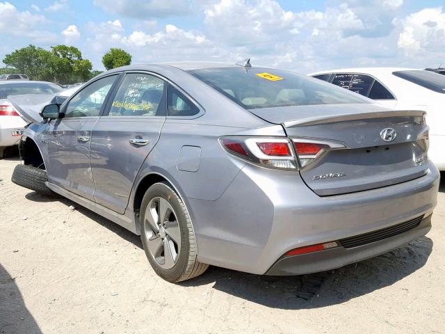 KMHE34L12GA010165 - 2016 HYUNDAI SONATA HYB GRAY photo 3