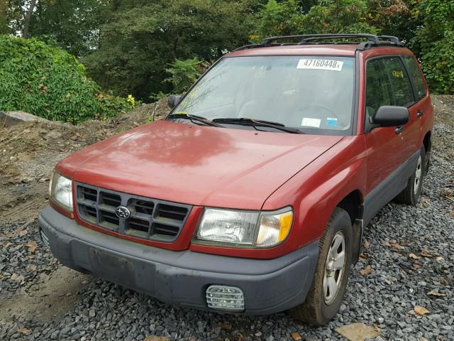 JF1SF6355YH709396 - 2000 SUBARU FORESTER L RED photo 2