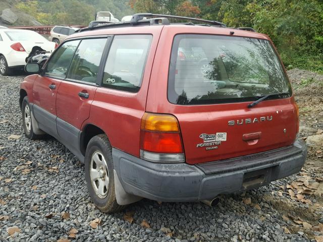 JF1SF6355YH709396 - 2000 SUBARU FORESTER L RED photo 3