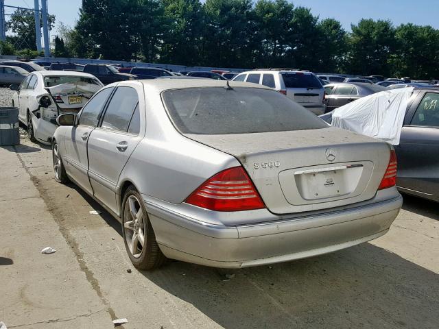 WDBNG75J15A438392 - 2005 MERCEDES-BENZ S 500 SILVER photo 3