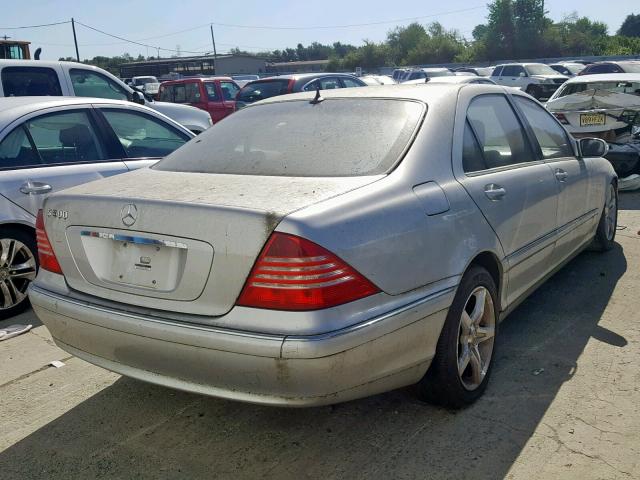 WDBNG75J15A438392 - 2005 MERCEDES-BENZ S 500 SILVER photo 4