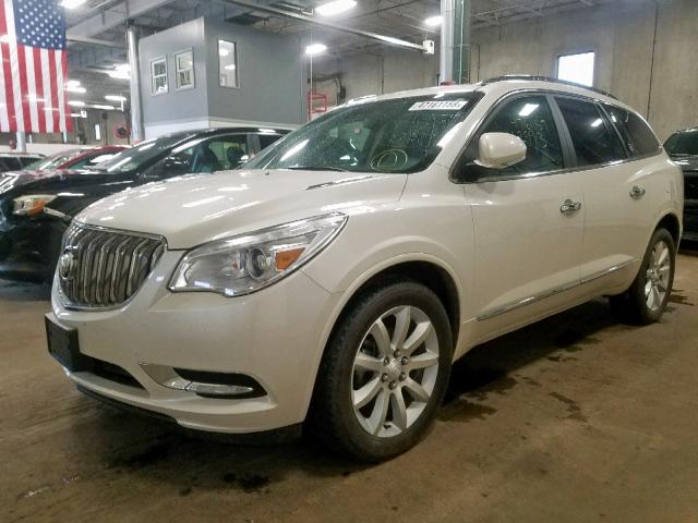 5GAKVCKD8FJ317167 - 2015 BUICK ENCLAVE WHITE photo 2