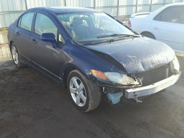 1HGFA16898L050160 - 2008 HONDA CIVIC EX BLACK photo 1