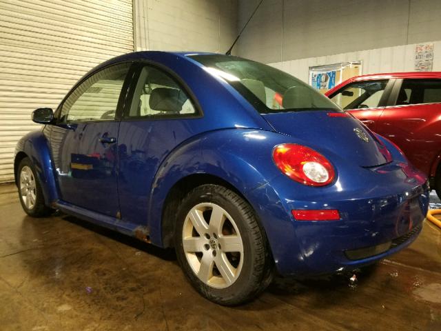 3VWRW31C67M519364 - 2007 VOLKSWAGEN NEW BEETLE BLUE photo 3