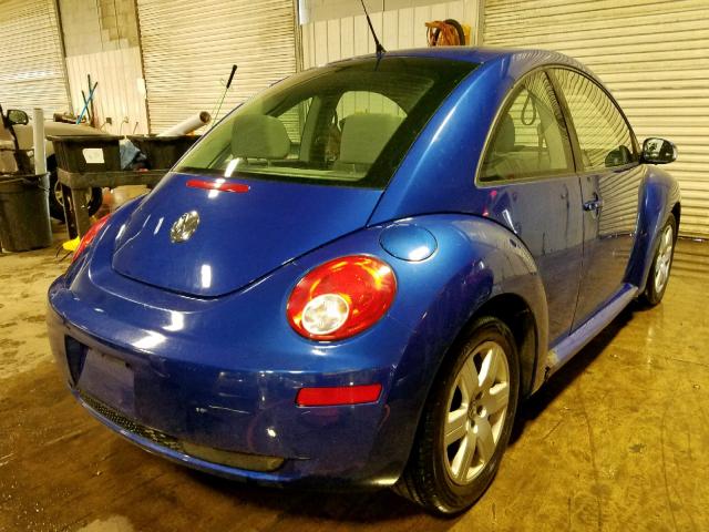 3VWRW31C67M519364 - 2007 VOLKSWAGEN NEW BEETLE BLUE photo 4