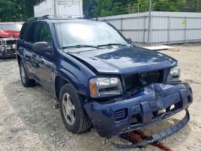 1GNDT13S272187968 - 2007 CHEVROLET TRAILBLAZE BLUE photo 1