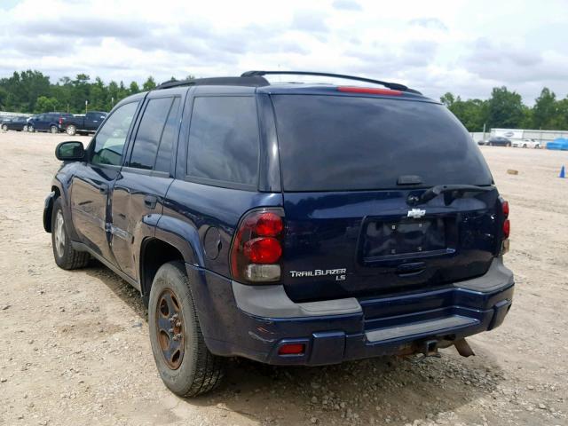 1GNDT13S272187968 - 2007 CHEVROLET TRAILBLAZE BLUE photo 3