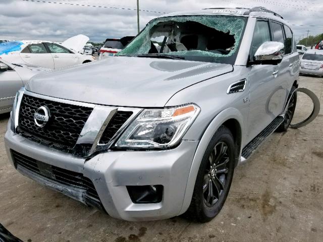 JN8AY2NF1K9352190 - 2019 NISSAN ARMADA SL SILVER photo 2