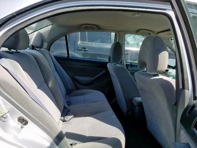 1HGES16394L008174 - 2004 HONDA CIVIC DX V SILVER photo 6