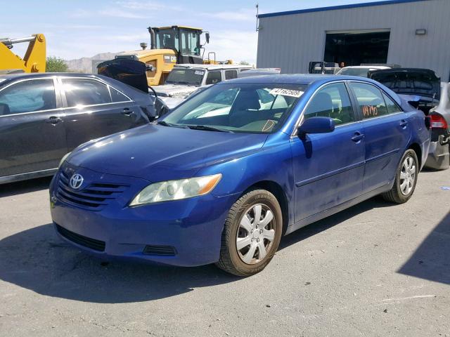 4T1BE46K57U052412 - 2007 TOYOTA CAMRY CE BLUE photo 2