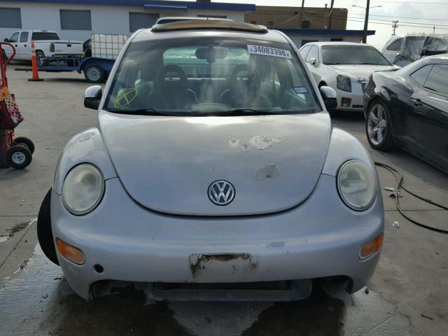 3VWDC21C81M439472 - 2001 VOLKSWAGEN NEW BEETLE ვერცხლისფერი ფოტო 9