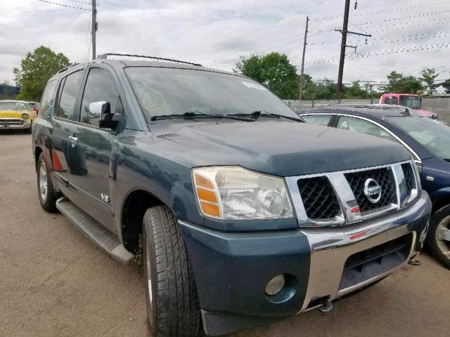 5N1AA08B26N707390 - 2006 NISSAN ARMADA SE TEAL photo 1