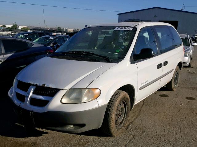 1B4GP25B41B107667 - 2001 DODGE CARAVAN SE WHITE photo 2