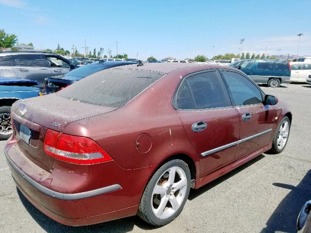 YS3FD49YX41012244 - 2004 SAAB 9-3 ARC BURGUNDY photo 4