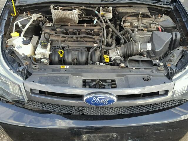 1FAHP3GN7BW157225 - 2011 FORD FOCUS SES BLACK photo 7