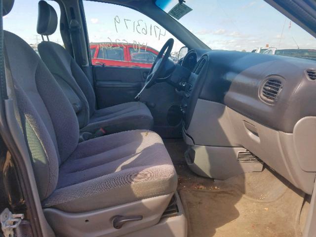 1D4GP25B17B153133 - 2007 DODGE CARAVAN SE BLACK photo 5