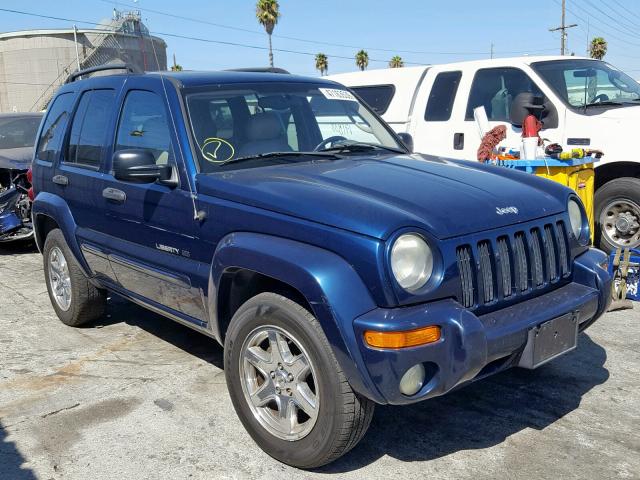 1J8GK58K03W585278 - 2003 JEEP LIBERTY LI BLUE photo 1