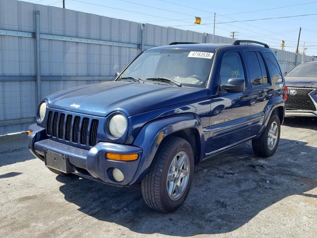 1J8GK58K03W585278 - 2003 JEEP LIBERTY LI BLUE photo 2