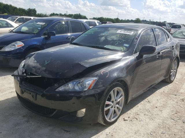 JTHBE262172011763 - 2007 LEXUS IS 350 BLACK photo 2