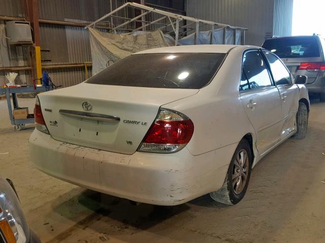 4T1BF32K65U619883 - 2005 TOYOTA CAMRY LE WHITE photo 4