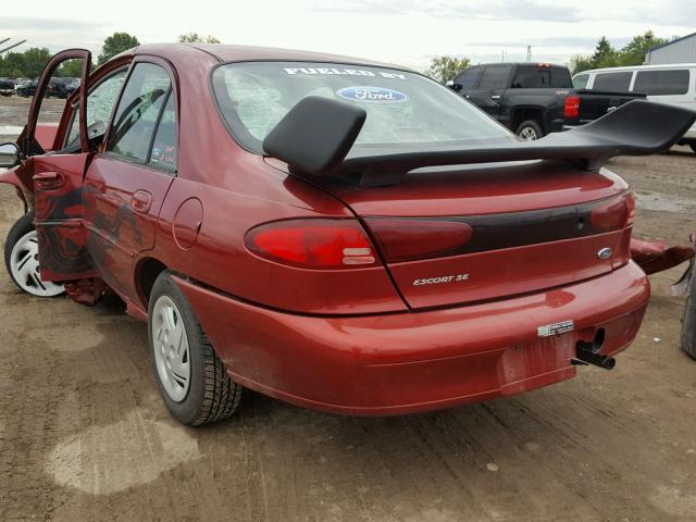 3FAFP13P32R105726 - 2002 FORD ESCORT MAROON photo 3